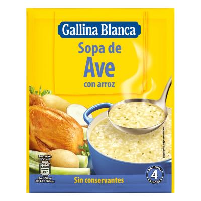 Sopa Gallina Blanca Ave Con Arroz 80g