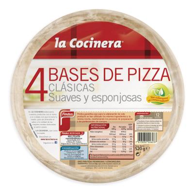Base Pizza La Cocinera Congelada 130g 4u