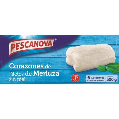 Merluza Pescanova Corazon 500g