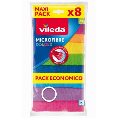 Bayeta Vileda Microfibra Colores 8u