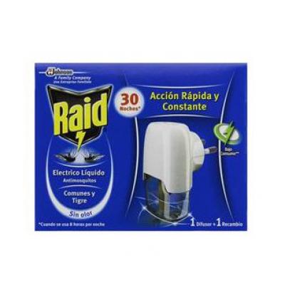 Insecticida Raid Family Aparato+Recambio 30 Noches