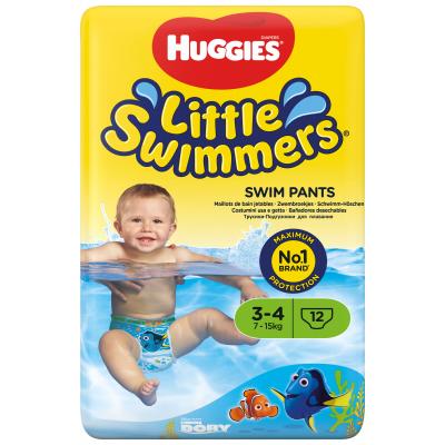 Pañal Huggies Little Swimmers Talla 3/4 7-15k 20u