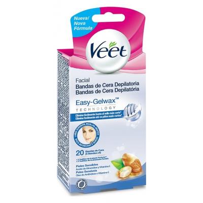 Cera Veet Facial Fria Pure 20u