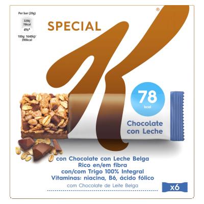 Barrita Special K Chocolate Con Leche 6u
