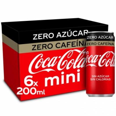 Refresco Cocacola Zero Lata 20cl P6