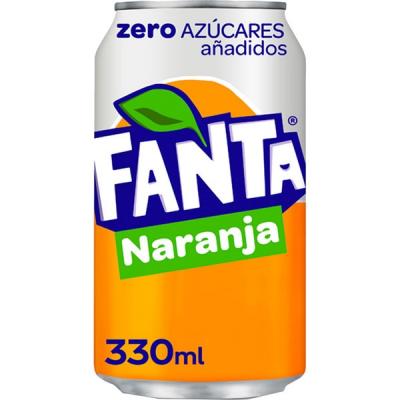 Fanta Naranja Zero Lata 33cl