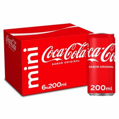 Refresco Cocacola Lata 20cl Pack-6