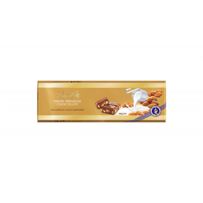 Chocolate Lindt Leche Almendra 300g
