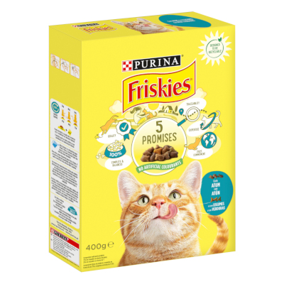 Comida Gato Friskies Atun/Verduras 400g