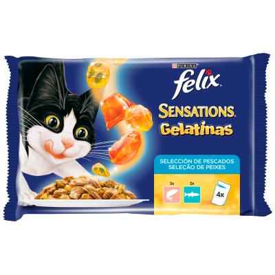 Comida Gato Felix Senstive Pescado 4x85g