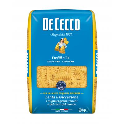 Pasta De Cecco Fusili Nº34 500g