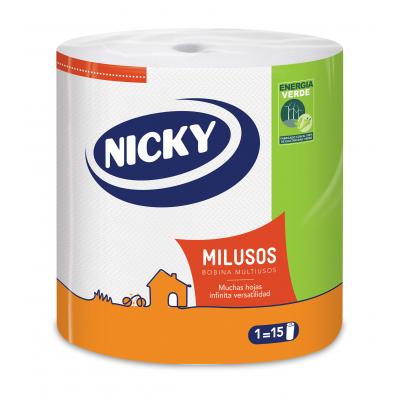 Papel Nicky Cocina Milusos 1=15 Rollos 1u
