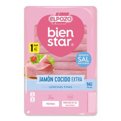 Jamon Elpozo Cocido Reducido En Sal 75g