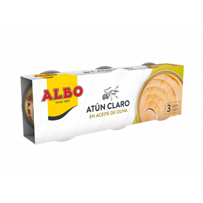 Atun Albo Claro Aceite Oliva 48g Pack-3