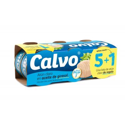 Atun Calvo Aceite Vegetal Ro-80 48g Pack-5+1
