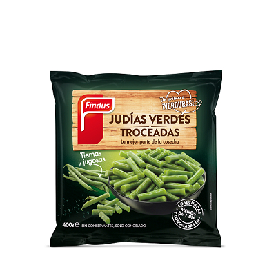Judia Findus Verde Troceada 400g