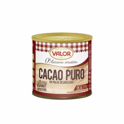 Cacao Valor Puro Polvo Sin Azucar 250g