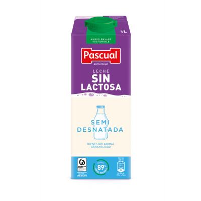 Leche Pascual Semi Sin Lactosa 1l