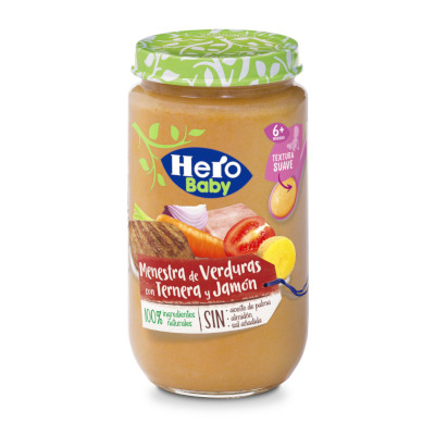 Potito Hero Baby Menestra Verdura Con Ternera Y Jamon 235g