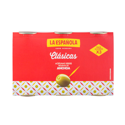 Aceituna La La Española Rellena 150g Pack-3