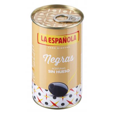 Aceituna La Española Negra Familiar Sin Hueso 185g