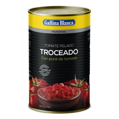 Tomate Gallina Blanca Troceado 4k