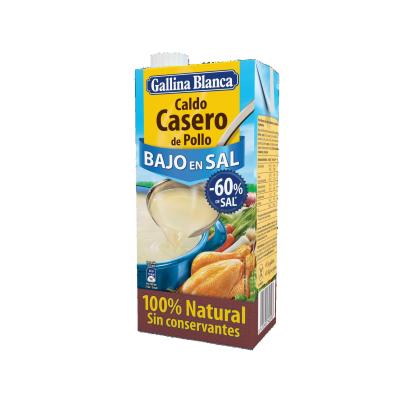 Caldo Gallina Blanca Pollo Natural Bajo En Sal 1l