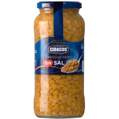 Lenteja Cidacos Sin Sal 400g