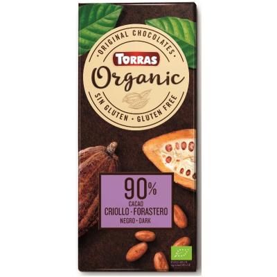 Chocolate Torras Organica 90% Criollo 100g