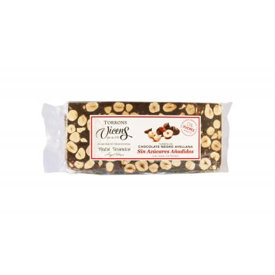 Turron Vicens Chocolate/Avellana Sin Azucar 250g