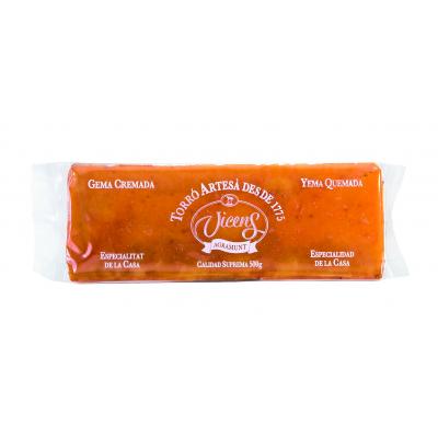 Turron Vicens Yema Tostada Artesanal 500g