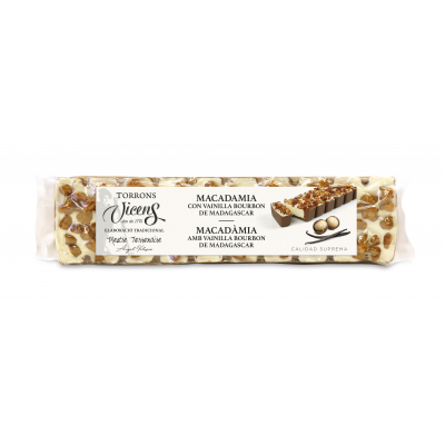 Turron Vicens Macadamia Con Vainilla 300g