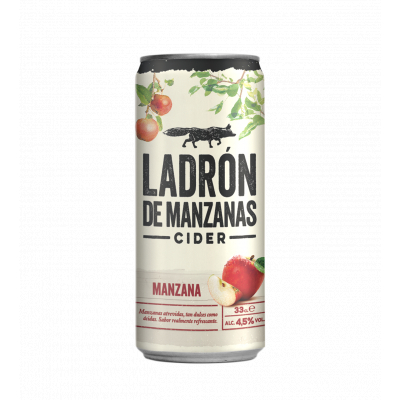 Sidra Ladron Manzanas Lata 33cl 4.5º