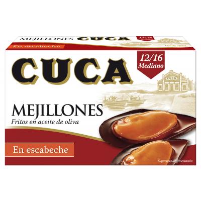 Mejillon Cuca Escabeche Facil Apertura 69g 12/16 Piezas