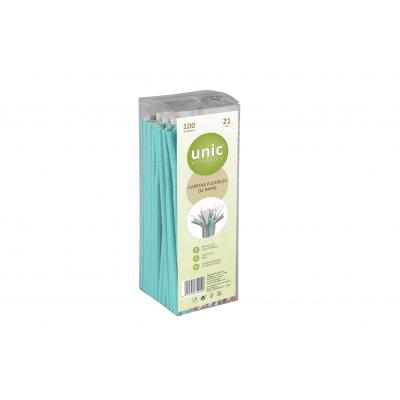 Cañita Papel Flexible Unic 21cm.100u
