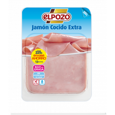 Jamon Cocido Elpozo Extra Tp 225g