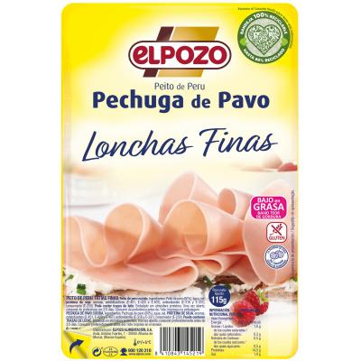Pechuga De Pavo Elpozo Finas Lonchas 115g