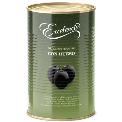 Aceituna Excelencia Negra Con Hueso 2,5 K