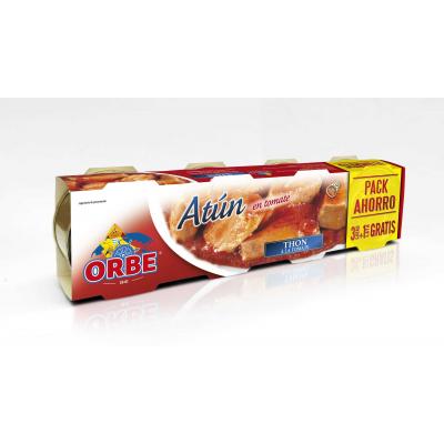 Atun Orbe Tomate Ro-85 Pack-3+1