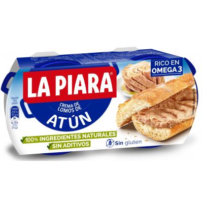 Pate La Piara Atun Natural Lata 75g Pack-2