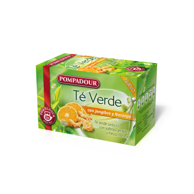 Te Pompadour Verde Con Jengibre 20u