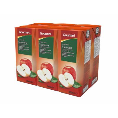 Zumo Gourmet Manzana 200ml Pack-6
