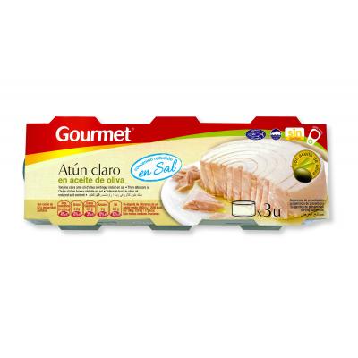Atun Gourmet A.Oliva B/Sal 52g Pack-3