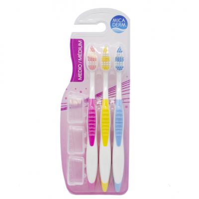 Cepillo Micaderm Dental Medio Pack-3