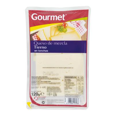 Queso Gourmet Tierno Lonchas 120g