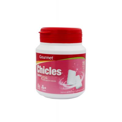 Chicle Gourmet Fresa Sin Azucar 70u