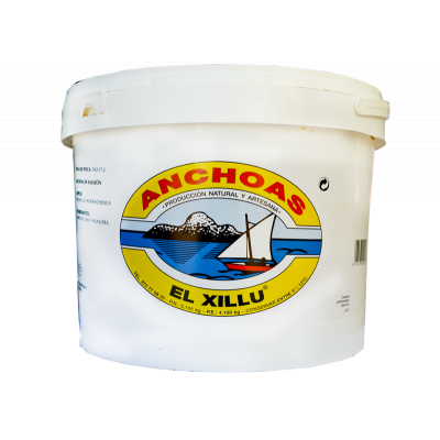 Anchoa El Xillu Sal Cubo 100 Piezas