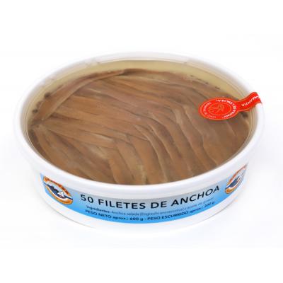Anchoa El Xillu Aceite Bandeja 50 Piezas 300g
