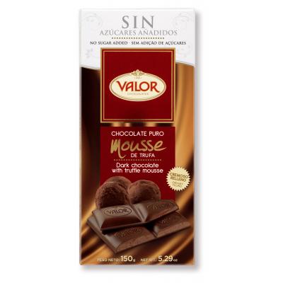 Chocolate Valor Mousse Trufa Sin Azucar 150g
