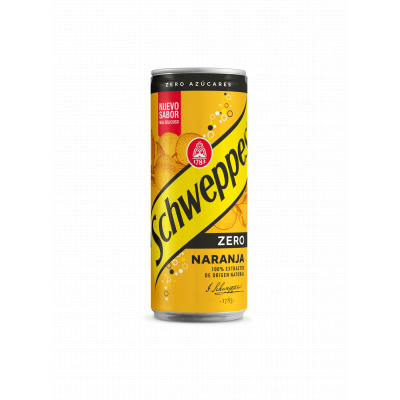 Refresco Schweppes Naranja Zero Lata 33cl